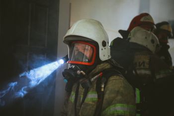 В институте отработали действия при пожаре