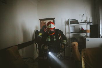 В институте отработали действия при пожаре