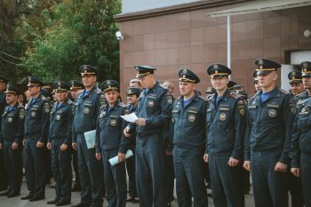 В институте отработали действия при пожаре