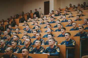 Личный состав вуза присоединился к просмотру прямой трансляции пресс-конференции с Владимиром Путиным