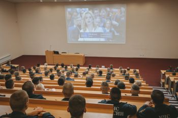 Личный состав вуза присоединился к просмотру прямой трансляции пресс-конференции с Владимиром Путиным