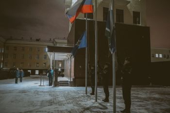 Еженедельное построение и награждение ко Дню спасателя