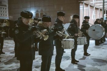 Еженедельное построение и награждение ко Дню спасателя