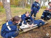 Участие команд Уральского института ГПС МЧС России в военно-спортивной игре "Зарница"