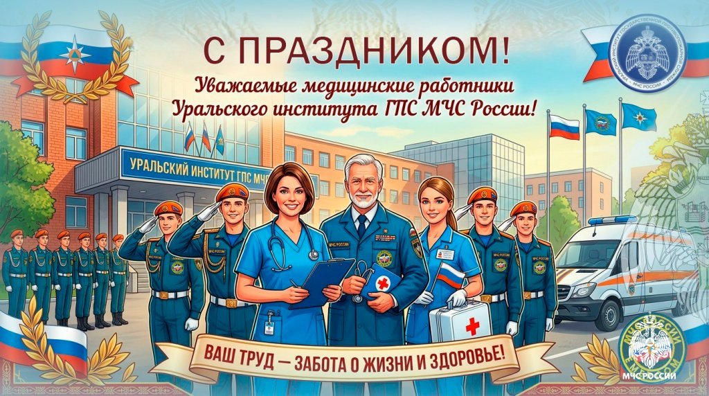 Уважаемые сотрудники медицинской части Уральского института ГПС МЧС России! Уважаемые сотрудники медицинской части Уральского института ГПС МЧС России!