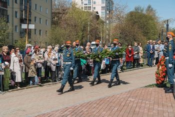 Курсанты приняли участие в акции памяти у мемориала «Вечная слава героям 1941-1945 гг.»