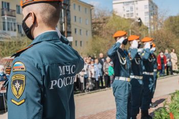 Курсанты приняли участие в акции памяти у мемориала «Вечная слава героям 1941-1945 гг.»