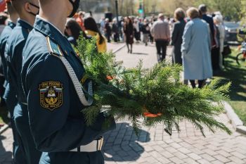 Курсанты приняли участие в акции памяти у мемориала «Вечная слава героям 1941-1945 гг.»