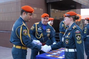 В институте состоялось награждение участников Парада Победы