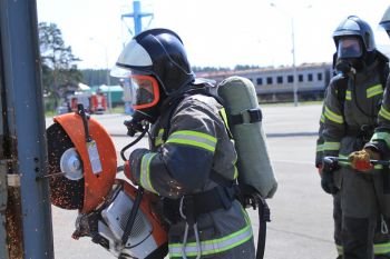 На базе учебно-спортивного центра прошёл смотр-конкурс на звание «Лучшее звено ГДЗС»