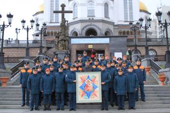 Личный состав института принял участие в молебне в честь иконы Божией Матери «Неопалимая Купина»