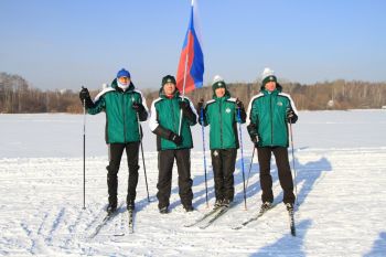 Личный состав института принял участие во Всероссийской массовой лыжной гонке