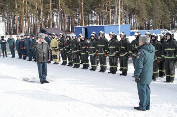 На территории загородной учебной базы проведены пожарно- тактические учения