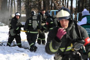 На территории загородной учебной базы проведены пожарно- тактические учения