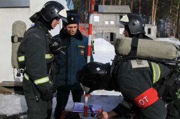 На территории загородной учебной базы проведены пожарно- тактические учения