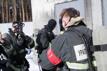 На территории загородной учебной базы проведены пожарно- тактические учения