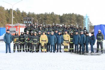 На территории загородной учебной базы проведены пожарно- тактические учения