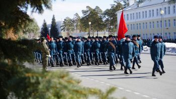 Парадные расчеты вуза принимают  участие в гарнизонных тренировках парада Победы 