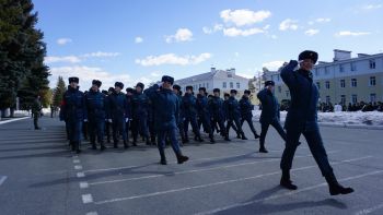 Парадные расчеты вуза принимают  участие в гарнизонных тренировках парада Победы 