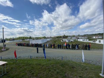 В посёлке Новогорный проходит конкурс на звание  «Лучшее звено газодымозащитной службы»