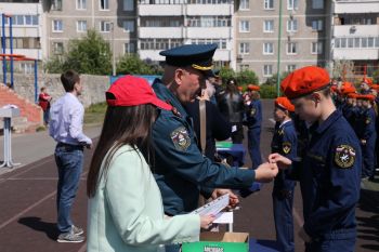 Для учащихся классов МЧС России города Екатеринбурга проведена спартакиада