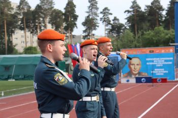 Сборная Уральского института ГПС МЧС России по пожарно-спасательному спорту принимает участие в соревнованиях