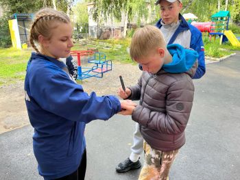 В День знаний представители молодёжной организации вуза провели праздник для детей