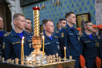 Личный состав института принял участие в молебне в честь иконы Божией Матери «Неопалимая Купина»