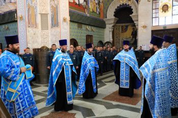 Личный состав института принял участие в молебне в честь иконы Божией Матери «Неопалимая Купина»