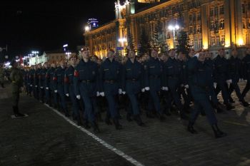 По окончанию репетиции парада личный состав парадных расчетов института был по достоинству оценен