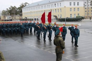 Участие Уральского института ГПС МЧС России в полномасштабной репетиции парада 