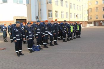 Личный состав нештатного аэромобильного подразделения института убыл для выполнения задач в Курганскую область