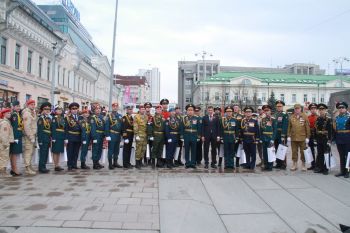 В рядах праздничного военного парада в честь 74-й годовщины Великой Победы