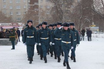 Курсанты участвовали в митинге масштабной эстафеты «Дорога Памяти»