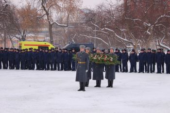 Курсанты участвовали в митинге масштабной эстафеты «Дорога Памяти»