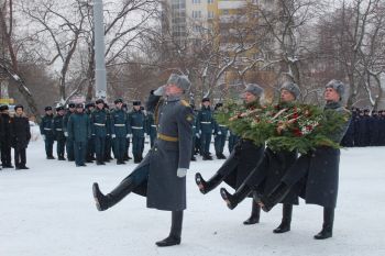 Курсанты участвовали в митинге масштабной эстафеты «Дорога Памяти»