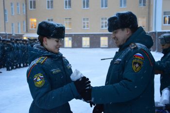 В институте состоялось награждение курсантов