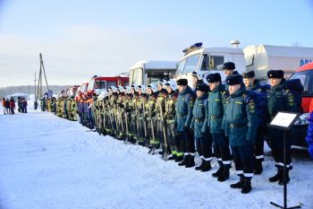 Личный состав института на практике отработал действия по тушению природного пожара в рамках Всероссийского командно-штабного учения