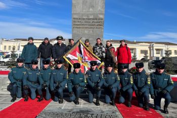 Офицеры и курсанты вуза почтили память воинов Уральского добровольческого танкового корпуса