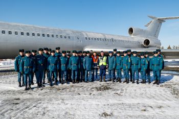 Курсанты института приняли участие в практическом занятии на территории аэропорта «Кольцово»