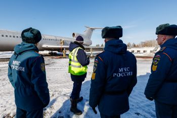 Курсанты института приняли участие в практическом занятии на территории аэропорта «Кольцово»