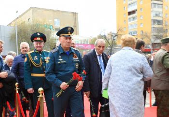 Личный состав института принял участие в открытии памятника Герою Советского Союза Валерию Востротину