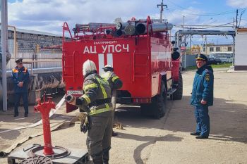 В институте прошли соревнования по профессиональному мастерству пожарных 