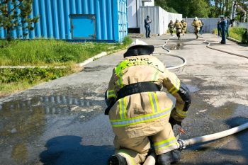 В  институте прошли соревнования по профессиональному мастерству среди пожарных