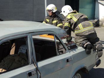 В  институте прошли соревнования по профессиональному мастерству среди пожарных