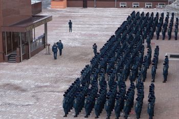 В вузе прошло торжественное построение ко Дню народного единства