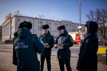 Курсанты института участвовали в профилактическом рейде на Городском пруду