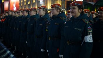 В Екатеринбурге прошла первая ночная репетиция Парада Победы