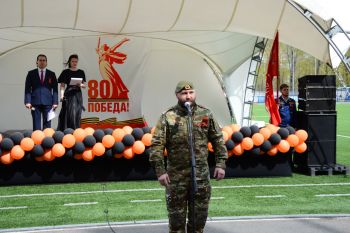 Духовой оркестр института принял участие в торжественных митингах ко Дню Победы