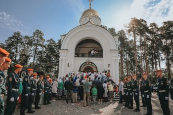 Личный состав института принял участие в престольном празднике Храма святого мученика Иоанна Воина